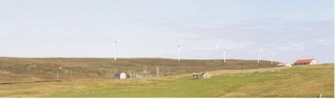 Cullivoe wind farm photomontage