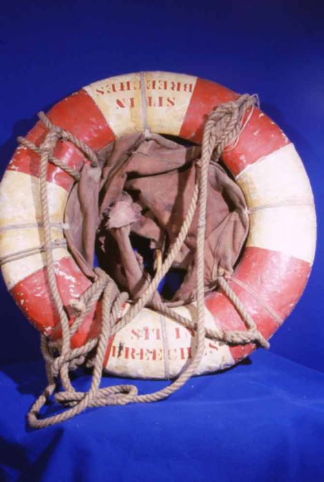 A breeches buoy used to rescue - Photo: Courtesy of Fetlar Museum