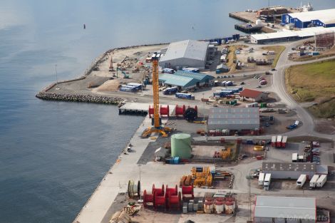 Berth 7 at Greenhead and the site where Berth 8 will be built. Pic. LPA/John Coutts