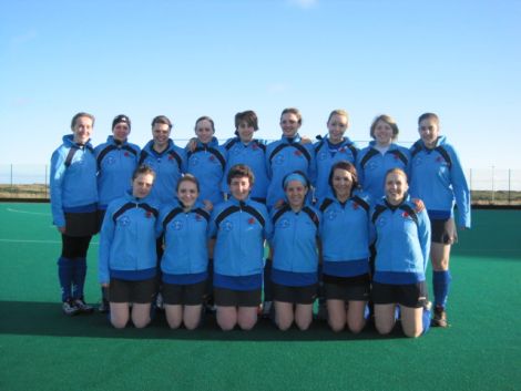 The Shetland Ladies hockey team that beat Aberdeen 2nds on Sunday.