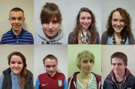 The eight local SYP candidates: Top (left to right): Andrew Bain, Catherine Hannah, Diana Inkster, Kaylee Mouat. Bottom (left to right): Sammy-Jo Wallace, Samuel Barlow, Samuel McCormack and James Leonard.