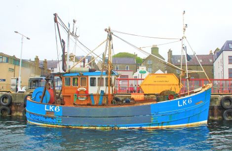 The scallop boat Diamond in Lerwick harbour last year - Photo: Ian Leask