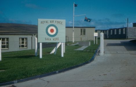 RAF Saxa Vord on Unst before it was closed and became a holiday resort. Photo Unst Heritage