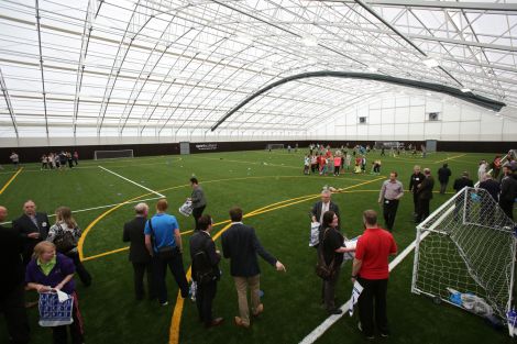 A 3G pitch similar to the one planned for Clickimin at Largs, Inverclyde. 
