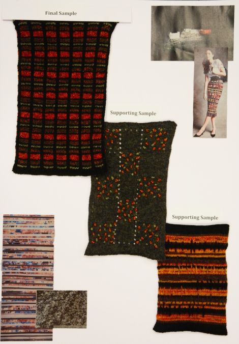 Some of Rhea Kay's textile designs.