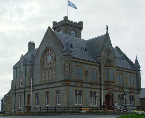 Lerwick Town Hall is in bad need of repair once again.