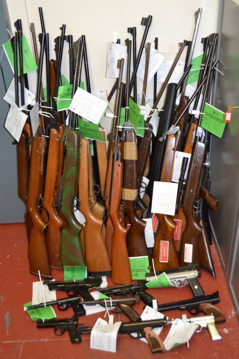 Air weapons handed in to Lerwick police station over the past week.