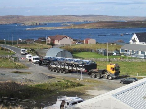 Part of the new plant is being delivered - Photo: Scottish Water