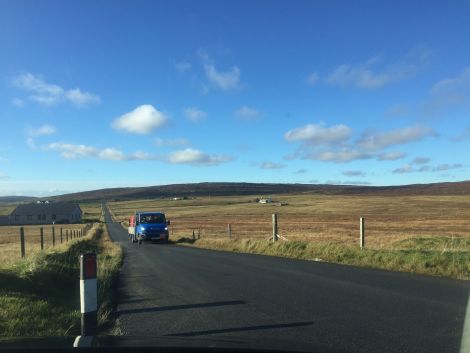 The Vidlin roadworks finished ahead of schedule on Friday, much to the delight of locals. Photo: Hans J Marter/ShetNews