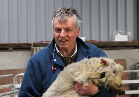 Sheep breeder Richard Briggs - Photo: Hans J Marter/ShetNews