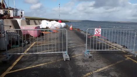 Access to Toft pier had been restricted for some time