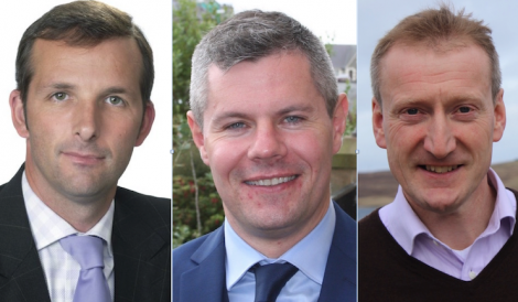 Orkney and Shetland MSPs Liam McArthur (left) and Tavish Scott (right) are at loggerheads with Scottish finance minister Derek Mackay