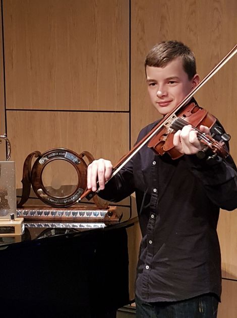2017 Young Fiddler of the Year George Spence.
