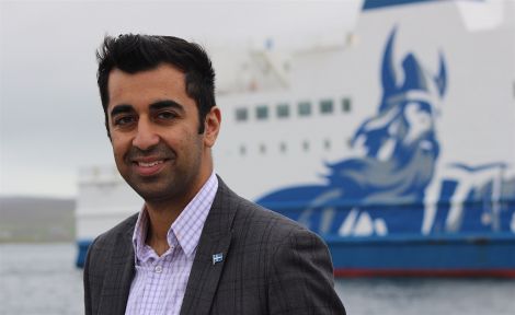 Transport and islands minister Humza Yousaf. Photo: Shetland News/Hans J, Marter.
