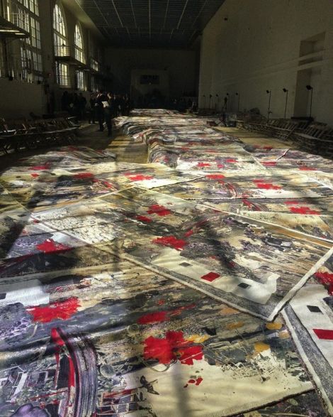 An image of the distinctively roofless, red-doored crofthouse was used as an integral part of a rug on a Parisian catwalk for Alexander McQueen's spring/summer 2017 show late last year.