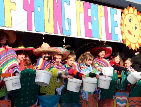 The Year of Young People float. Photo: Chris Cope/Shetland News