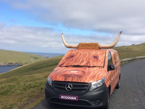 Coo Van in Shetland