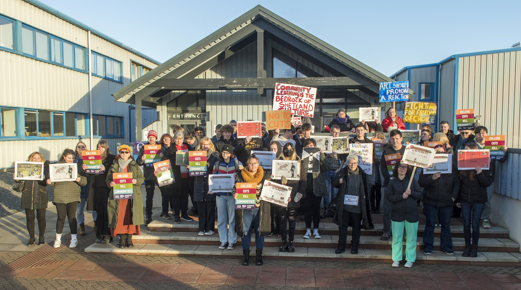 Could Shetland afford not to have community learning? Protesters don’t think so